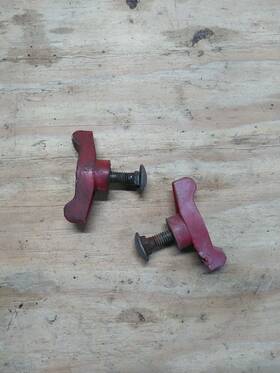 720-04124 Troy-bilt Used Oem Part Handle Wing Nut Assembly For 21 Inch Troybilt Push Lawnmower Set Of 2