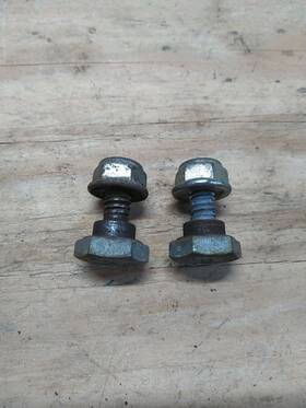738-04419a Troybilt Screw-shoulder Part # And 712-04064 Nut 2 Each
