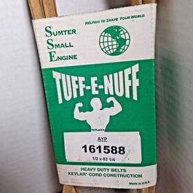 161588 Tuff-e-nuff Belt Made With Kevlar 161588/ Craftsman Poulan Husq 1/2 Inch X 83 1/4