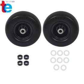 Tr77566 Turitrade 9x3.50-4 Inch Lawn Mower Tire And Wheel Assembly Polyurethane Solid Tires 2-pack