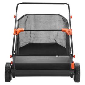 S19-003a Uimoso Push Lawn Sweeper 30 In With 12 Cu. Ft. Hopper For Leaves Collection