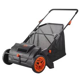 Vevor 313053054013 21 Inch Lawn Sweeper Tow Behind 3.5 Cu. Ft. 25 Leaf And Grass Collector Wheels