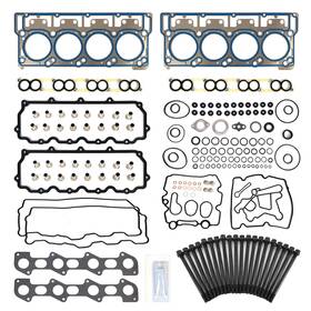 Hgb-027-f6.0 Wangsheng Cylinder Head Gasket Set 18mm With Bolts Kit Fit For 6.0 Powerstroke D