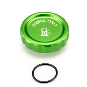 70ws501009 Weisen Green Magnetic Diesel Fuel Cap Aluminum Compatible With Chevy Silverad
