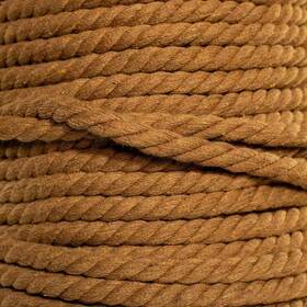 Tctni-12cml West Coast Paracord Tctni-12cml- Natural Twisted Cotton Rope - Soft But Strong Assorted Colors 25ft Camel