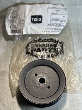 110147 Wheel Horse Oem 48 Inch Mower Deck Center Spindle Pulley Read Description