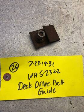 5-2322 Wheel Horse Deck Model 32 Inch Drive Belt Guide