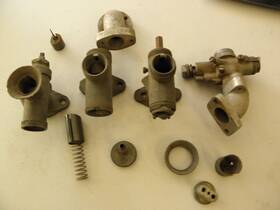 722abr6 Whizzer Cushman Mustang Vintage Motorcycle Scooter Parts Carburetors And Manifolds L Tilliston