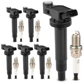 Uf267 X4xz 4504 Ignition Coil Pack And Iridium Spark Plugs Set For Toyota Lexus V6 3.0l/3.3l