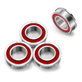 Xike 050811668487 4 Pcs Flanged Ball Bearings Id 3/4 Inch X Od 1-3/8 Applicable For Lawn Mowe
