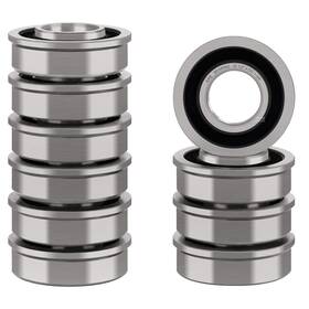 Xike 713072778059 10 Pack Flanged Ball Bearings 1/2 X 1-3/8 Inch. Be Applicable Lawn M