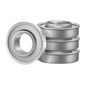 Xike 713072785972 4 Pack Flanged Ball Bearings 1/2 Id X 1-3/8 Od For Lawn Mowers Carts Trucks