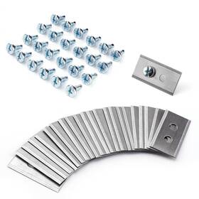 Yibeico 797999827687 24pcs Replacement Blades For Mammotion Luba And Yuka All Series Silver
