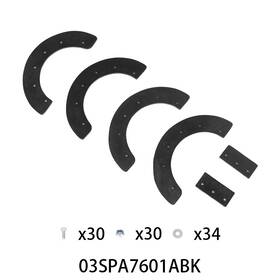 Big2026011602 Ylwspeed20 Fit For 21 Inch John Deere Trs21 Models With Hardware Snowthrower Blower Paddle Set
