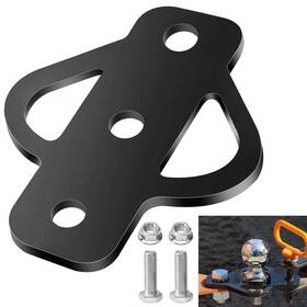 1325a6 Zhongxia 3-way Trailer Hitch Adapter Steel Mount With Bolt For Atv Lawn Mower/go