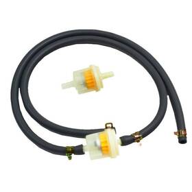 Uf-crrk15 Zizi89598 New Fit 1/4 Inch Id Fuel Line Hose And Filter 4pcs Clamps For