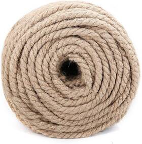 Zoenhou 787823070952 100 Feet 1/2 Inch Jute Hemp Rope 30m X 12mm Ft Brown
