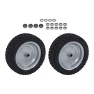 2-PACK 13X5.00-6 Tire & Wheel Flat Free 3.4' Axle Hole For Lawn Mower Solid. Fixed Price $61.05.