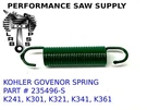 Govenor Springs Replaces Kohler Part # 235496-S, K241, K301, K321, K341, K361. Fixed Price $15.95.