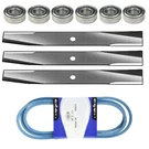 Deck Kit Bearings Blades Belt - Fits John Deere 46" 48" Mower 140 300 314 316. Fixed Price $78.92.