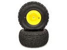 (2) All Terrain Tire Assemblies 20X10.00-8 John Deere 100 Series GY20637 GX10364. Fixed Price $219.99.