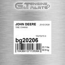 BG20206 Tire Chains Fits John Deere (surplus Open Box). Fixed Price $109.96.