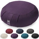 15" Round Organic Cotton Buckwheat Hull Zafu Meditation Cushion Pillow. Fixed Price $37.99.