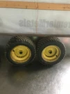 John Deere X320 Lawn & Garden Front Rims Junk Tires 15X6.50-8. Fixed Price $85.00.