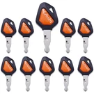10X Kubota Ignition Keys 459A Excavator Backhoe Skid Steer Track Loader/w Logo .. Fixed Price $11.99.