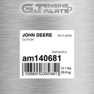 AM140681 Clutch Fits John Deere (surplus Open Box). Fixed Price $326.43.