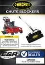 Qwikchute Blocker Toro 48" 52" 60" 72" Old Style Turbo Force NQD-T6072. Fixed Price $450.79.