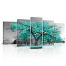 Visual Art Decor Turquoise Wall For Living Room Tree.... Fixed Price $69.49.