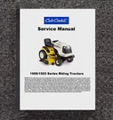 1042 1045 1046 1050 Gt 1222 Lawn Tractor Workshop Manual Fits Cub Cadet. Fixed Price $23.97.