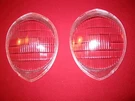 Willys 41 Gasser Headlight Lens Set Precision Thermo-cast Raceweight Usa. Fixed Price $109.00.