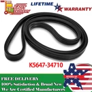 Deck Belt LH:123" For Kubota ZD326 ZD331 K5647-34710 K5647-34711 K564734711. Fixed Price $41.99.