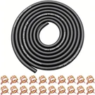 Tnisesm Inch Fuel Line Hose With - 10FT, 1/4IN+20PCS Clamp. Fixed Price $16.09.