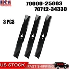 Pack 70000-25003 Blades Fits Kubota RC44G 44" Mower Deck Replaces 70712-34330. Fixed Price $41.99.