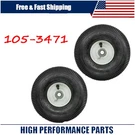 2-PACK Toro Timecutter 105-3471 Front Wheels Flat-free Tires 4.10X3.50-4. Fixed Price $85.50.