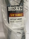Huskee 5/8" X 67" Aramid V-belt B64K 5L670K, 44-61672, Heavy Duty Series. Fixed Price $17.90.