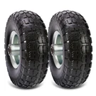 (2 Pack) Inch Solid Polyurethane 4.10/3.50-4 Tire, 10" Flat Free Whee.... Fixed Price $37.31.