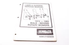 Homelite Jacobsen JA-99037-7 Lawn & Garden Service Manual 1974 1983 Walk-behind. Fixed Price $10.93.