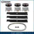 Deck Rebuild Kit For Hustler Raptor 52" Spindle Blade Pulley Belt 604214 603995. Fixed Price $122.22.
