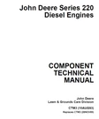 John Deere 220 Series Diesel Engine Component Technical Service Manual - CTM3. Fixed Price $99.99.