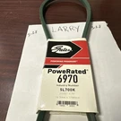 6970 Gates Powerated V-belt Green Wrapped 21/32" X 70" 5L700. Fixed Price $16.20.