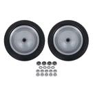Lablt 2 Pack Bias 13 5.00-6 Flat Free Wheel And Tire Solid Rubber Lawn Mower. Fixed Price $64.08.