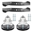Bomusou 46 Inch Deck Rebuild Kit 2 Spindles + Pulleys Blades. Fixed Price $126.85.