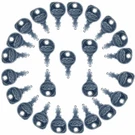 25PK Indak Ignition Key For Snapper John Deere Husqvarna Scag 1717163SM 5022789. Fixed Price $15.59.