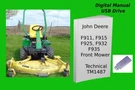 John Deere F911 F915 F925 F932 F935 Front Mower Technical Manual See Description. Fixed Price $24.99.