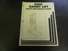 Genie Handy Lift Parts Reference Guide Manual 22187. Fixed Price $15.00.