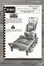 Toro Proline 165 Mid-size Traction Unit Operator Manual Comb Bound Book. Fixed Price $12.75.